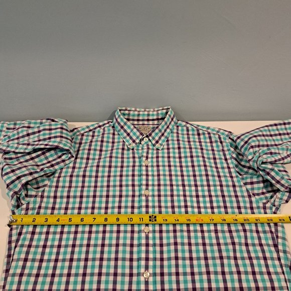 J. Crew men's large long sleeve button down plaid shirt - Picture 7 of 11